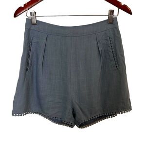 Lost in Lunar Women's Linen Blend High Waisted Shorts